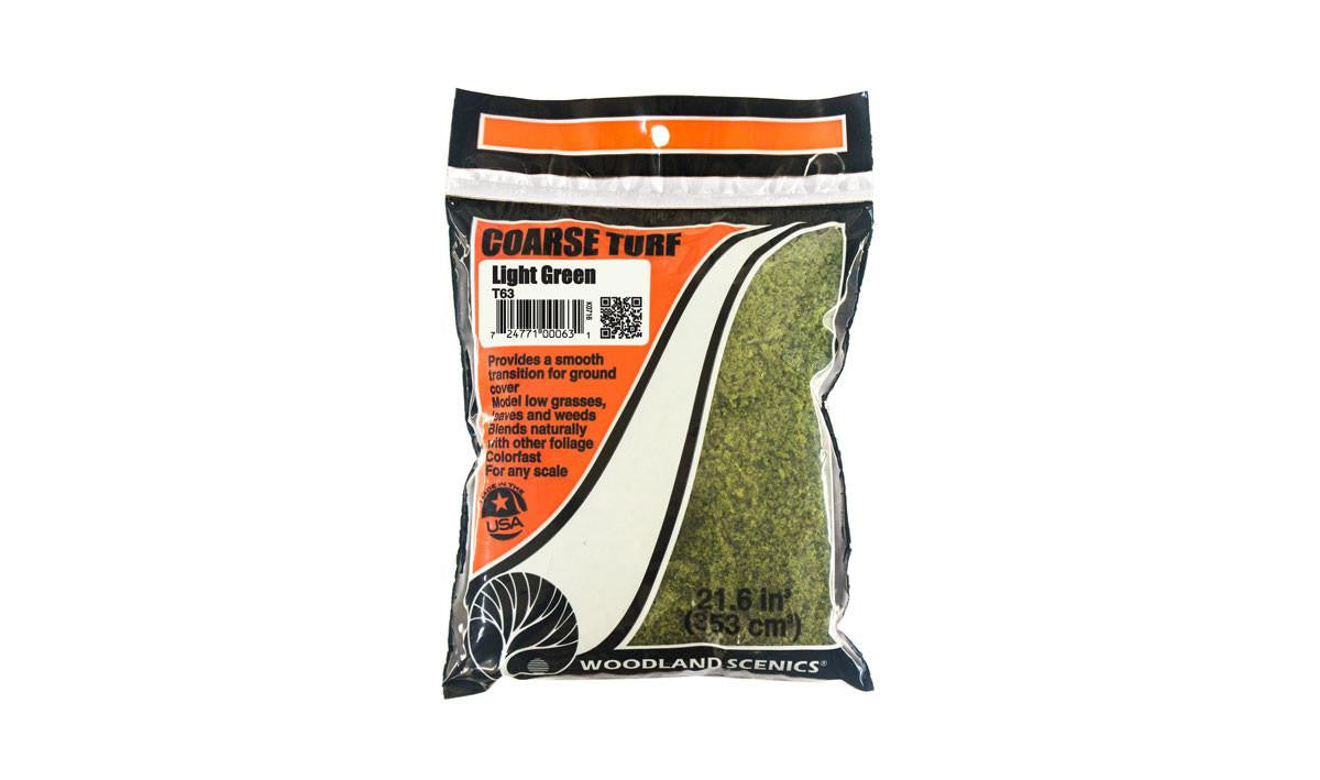 Woodland Scenics Coarse Turf Bag Lt. Green 63